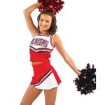 Girls Cheer Leading Costume Dance Costume Cheer Skirt Outfit Cheerleading Uniform